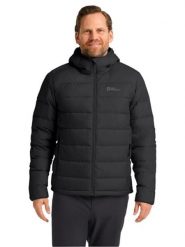 Jack Wolfskin Kurtka puchowa "Ather" w kolorze czarnym rozmiar: L. Czarne kurtki męskie Jack Wolfskin, na zimę, l, bez wzorów, z puchu, bez kaptura. Za 674.44 zł.
