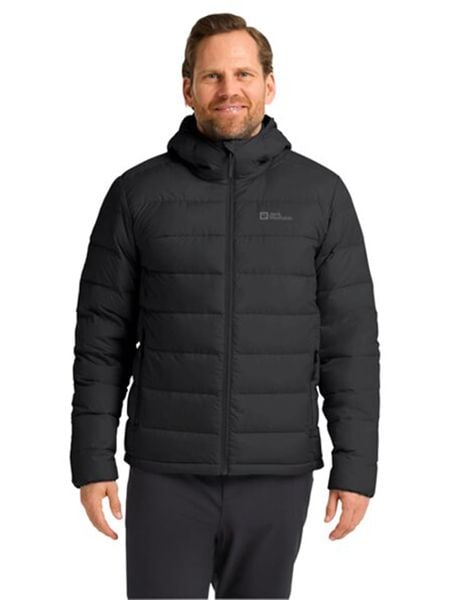 Jack Wolfskin Kurtka puchowa "Ather" w kolorze czarnym rozmiar: M. Czarne kurtki męskie Jack Wolfskin, na zimę, m, bez wzorów, z puchu, bez kaptura. Za 587.41 zł.
