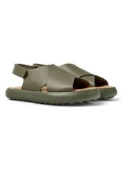 Camper Skórzane sandały w kolorze khaki rozmiar: 36. Brązowe sandały damskie Camper, bez wzorów, bez obcasa. Za 223.99 zł.