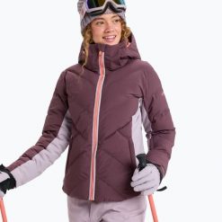 Kurtka snowboardowa damska ROXY Snowdrift. Czerwone kurtki damskie Roxy, na zimę, l, bez wzorów, z materiału, bez kaptura. Za 1,013.10 zł.