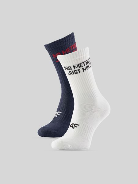 4F Skarpetki długie (2-pack) męskie - multikolor 39-42. Skarpetki męskie 4f, bez wzorów, z bawełny. Za 49.99 zł.