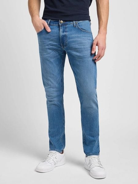 Lee Dżinsy "Luke" - Slim fit - w kolorze niebieskim rozmiar: W42/L32. Niebieskie jeansy męskie Lee. Za 178.37 zł.
