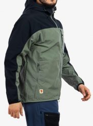Kurtka outdoor męska Fjallraven High Coast Wind Jacket. Czarne kurtki outdoor męskie Fjällräven, m, bez wzorów, z bawełny, bez kaptura. Za 768.89 zł.