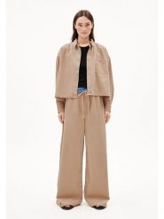 Armedangels Spodnie "Kelaani" w kolorze jasnobrązowym rozmiar: L. Brązowe spodnie materiałowe damskie ARMEDANGELS, bez wzorów, z bawełny, z podwyższonym stanem. Za 260.99 zł.