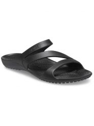 Crocs Klapki "Kadee II" w kolorze czarnym rozmiar: 34/35. Czarne klapki damskie Crocs, bez wzorów, bez obcasa. Za 76.45 zł.