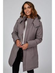 Le Comptoir du Manteau Płaszcz przejściowy w kolorze szarobrązowym rozmiar: 38/40. Brązowe płaszcze damskie Le Comptoir du Manteau, bez wzorów, klasyczne. Za 173.99 zł.