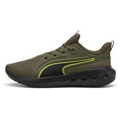 Buty sportowe Puma Softride Carson. Zielone buty sportowe na co dzień damskie Puma, z materiału, bez zapięcia. Za 290.00 zł.