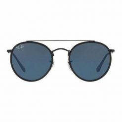 Okulary przeciwsłoneczne Męskie RAY-BAN Rayban N Czarny. Czarne okulary przeciwsłoneczne męskie Ray-Ban, z materiału, okrągłe. Za 875.95 zł.