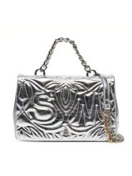 Steve Madden Torebka Bnotable SM13001564 Srebrny. Szare torebki klasyczne damskie Steve Madden, bez wzorów, ze skóry, wizytowe, bez kołnierzyka, bez ramiączek. Za 359.99 zł.