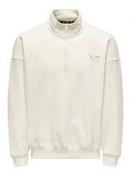 ONLY & SONS Bluza w kolorze kremowym rozmiar: S. Brązowe bluzy bez kaptura męskie Only & Sons, s. Za 83.42 zł.