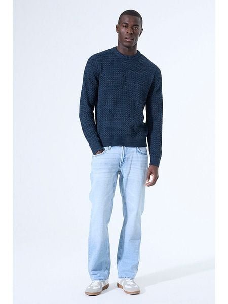 Garcia Sweter w kolorze granatowym rozmiar: XL. Niebieskie swetry męskie Garcia, xl, bez wzorów, ze splotem, bez kołnierzyka. Za 130.99 zł.