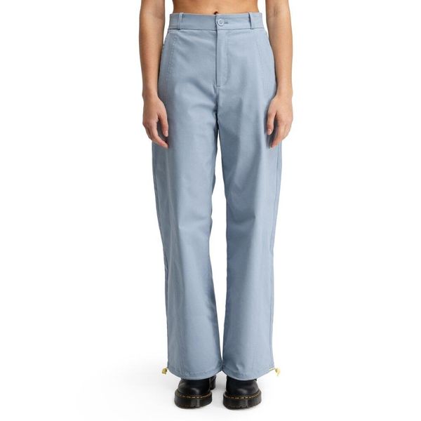 Damskie spodnie z diagonalu z prostymi nogawkami Siroko Cypher-W Blue. Niebieskie spodnie materiałowe damskie SIROKO, bez wzorów, z tkaniny, z podwyższonym stanem. Za 253.00 zł.