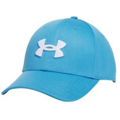 Męska Czapka Z Daszkiem Blitzing. Niebieskie czapki męskie Under Armour, bez wzorów, sportowe. Za 136.99 zł.