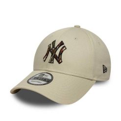Czapka baseballowa New York Yankees Outline Camo 9forty. Brązowe czapki męskie New Era, bez wzorów, z bawełny, sportowe. Za 128.25 zł.
