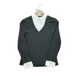 Second life - Długi rękaw koszulka damska - Stan bardzo dobry. Szare t-shirty damskie Ralph Lauren, bez wzorów, bez kołnierzyka. Za 88.79 zł.