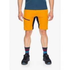 Krótkie spodenki męskie CMP Mrnto. Żółte szorty męskie CMP, bez kołnierzyka. Za 230.99 zł.