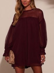 LA Angels Sukienka w kolorze bordowym rozmiar: L. Czerwone sukienki damskie LA Angels, na co dzień, l, bez wzorów, bez kołnierzyka, bez ramiączek, mini, proste. Za 173.99 zł.