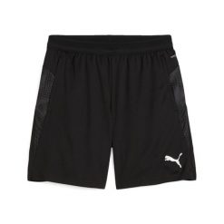 Szorty Puma Teamcup. Czarne szorty sportowe męskie Puma, m, z materiału, na fitness i siłownię. Za 187.50 zł.