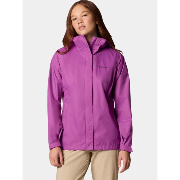 Płaszcz przeciwdeszczowy damski Columbia Arcadia II. Fioletowe kurtki przeciwdeszczowe damskie Columbia, m, bez kaptura. Za 429.00 zł.