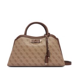 Torebka Guess. Brązowe torebki klasyczne damskie Guess, z aplikacjami, bez dodatków. Za 570.99 zł.