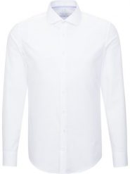 Seidensticker Koszula - Slim fit - w kolorze białym rozmiar: 42. Białe koszule męskie Seidensticker, bez wzorów, z bawełny, bez kołnierzyka, bez ramiączek. Za 122.96 zł.