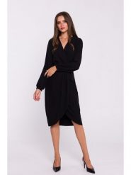 Stylove Sukienka w kolorze czarnym rozmiar: M. Czarne sukienki damskie Stylove, na co dzień, m, bez wzorów, bez kołnierzyka, bez ramiączek, midi, proste. Za 223.46 zł.