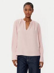 Tommy Hilfiger Bluzka WW0WW44049 Różowy Relaxed Fit. Czerwone bluzki damskie Tommy Hilfiger, bez wzorów, z wiskozy, bez ramiączek. Za 219.99 zł.