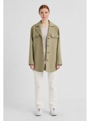 Milestone Wełniana kurtka "Ann" w kolorze khaki rozmiar: 42. Brązowe kurtki damskie Milestone, bez wzorów, z wełny, bez kaptura. Za 347.99 zł.