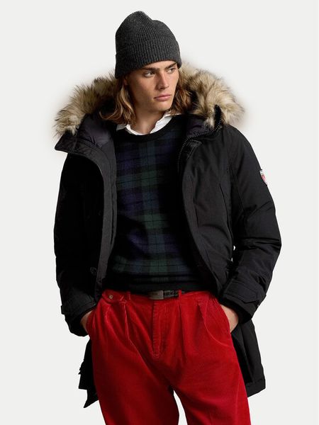 Polo Ralph Lauren Kurtka puchowa 710940235001 Czarny Regular Fit. Czarne kurtki męskie Polo Ralph Lauren, m, bez wzorów, z puchu, bez kaptura. Za 2,309.00 zł.