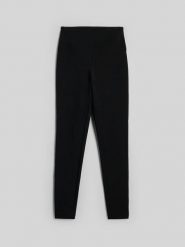 4F Legginsy dzianinowe damskie - czarne XS. Czarne legginsy damskie 4f, s, bez wzorów, z bawełny. Za 129.99 zł.