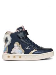 Geox Sneakersy J Skylin Girl J468WG 011KN C4256 M Granatowy. Niebieskie buty sportowe dziewczęce Geox, bez wzorów, ze skóry, bez zapięcia. Za 229.99 zł.