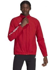 Adidas Kurtka sportowa "Tiro 23 Competition Presentation" w kolorze czerwonym rozmiar: XXL. Czerwone kurtki outdoor męskie Adidas, xxl, bez wzorów, bez kaptura. Za 140.86 zł.