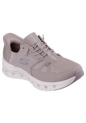 Buty sportowe damskie Skechers Glide step Pro. Fioletowe buty sportowe na co dzień damskie Skechers, bez wzorów, z materiału. Za 423.70 zł.