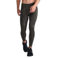 Legginsy kompresyjne 2XU Light Speed. Zielone spodnie sportowe męskie 2XU. Za 667.50 zł.