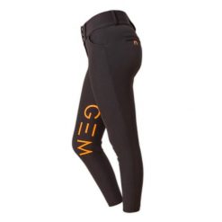 Damskie spodnie do jazdy konnej GEM Max. Czarne spodnie materiałowe damskie GEM EQUITATION, bez wzorów, sportowe. Za 874.00 zł.