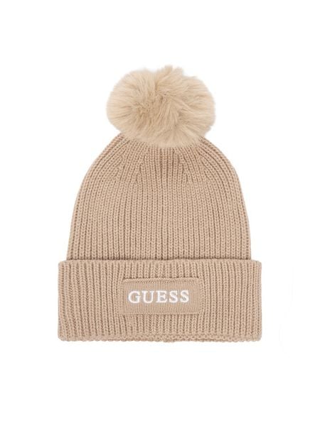 Guess Czapka AW5650 WOL01 Beżowy. Brązowe czapki zimowe damskie Guess. Za 154.99 zł.
