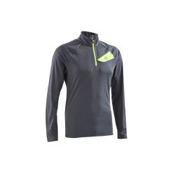 Bluzka do biegania długi rękaw TRAIL męska. Szare koszulki męskie z długim rękawem KALENJI, m, z elastanu. Za 69.99 zł.