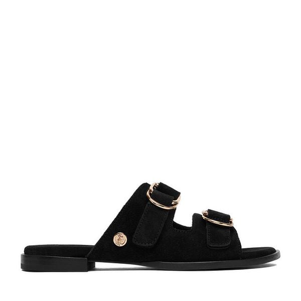 Klapki U.S. Polo Assn. Czarne klapki damskie U.S. Polo Assn., bez wzorów, bez obcasa. Za 269.99 zł.