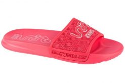 Klapki na basen damskie, S.Land Lady 24 SLALS. Czerwone klapki damskie Joma, bez wzorów, z materiału, bez obcasa. Za 44.99 zł.