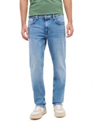 Męskie Spodnie Jeansowe Mustang Style Washington Straight Denim Blue 1016335 5000 312. Niebieskie spodnie materiałowe męskie Mustang, bez wzorów, z denimu. Za 219.99 zł.