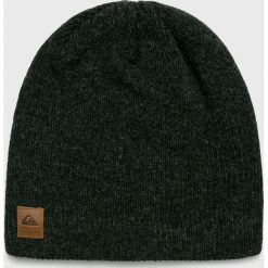 Quiksilver - Czapka. Szare czapki męskie Quiksilver, na zimę, bez wzorów, z dzianiny. W wyprzedaży za 99.90 zł.