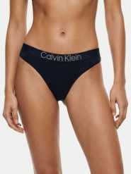 Calvin Klein Underwear Stringi LV00QD5292 Granatowy. Niebieskie stringi damskie Calvin Klein Underwear, xl, bez wzorów, z bawełny. Za 79.99 zł.