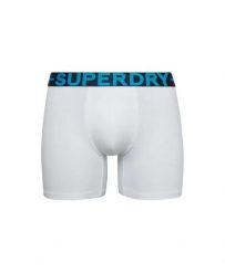 Superdry Boxer Triple Pack z bawełny organicznej i elastanu. Niebieskie bokserki męskie Superdry., bez wzorów, z bawełny. Za 198.35 zł.