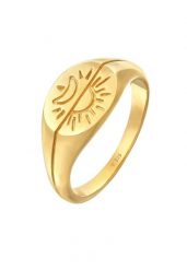 Elli Damski sygnet Słońce Księżyc Astro Boho Trend Blogger w srebrze 925 Sterling Silver Pierścionki 1 ct. Szare pierścionki damskie Elli, srebrne. Za 238.99 zł.