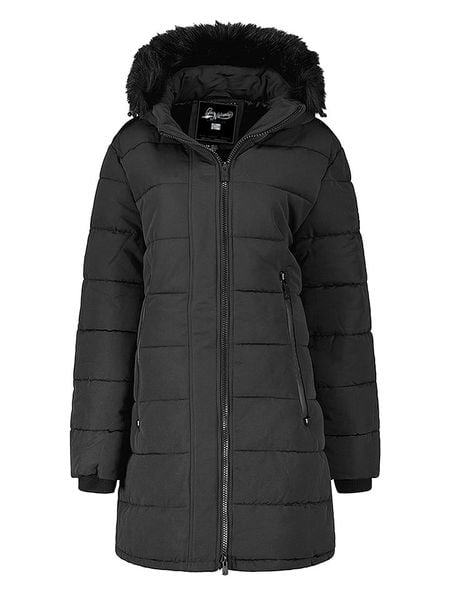 Geographical Norway Płaszcz pikowany "Atruche" w kolorze czarnym rozmiar: M. Czarne płaszcze damskie Geographical Norway, m, bez wzorów. Za 195.77 zł.