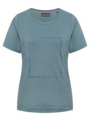 ELBSAND Koszulka "Lora" w kolorze szarym rozmiar: XS. Szare bluzki damskie ELBSAND, xs, bez wzorów, bez ramiączek. Za 79.03 zł.
