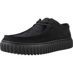 Buty CLARKS TORHILL LO Czarny. Czarne buty trekkingowe męskie Clarks, z materiału, bez zapięcia, trekkingowe. Za 510.45 zł.
