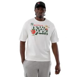 Koszulka New York Yankees New Era MLB Icon GRPHC REG. Białe t-shirty sportowe męskie New Era, l, z materiału, bez ramiączek. Za 163.50 zł.