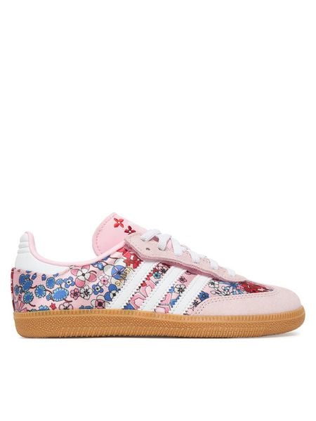Adidas Sneakersy Liberty London Samba Og Comfort Closure Elastic Lace JQ2007 Różowy. Czerwone buty sportowe dziewczęce Adidas, bez wzorów, ze skóry, bez zapięcia. Za 227.99 zł.