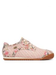 Laura Vita Półbuty Tivanao 04 Różowy. Czerwone półbuty damskie Laura Vita, bez wzorów, z materiału, bez obcasa, na płaskiej podeszwie. Za 479.99 zł.